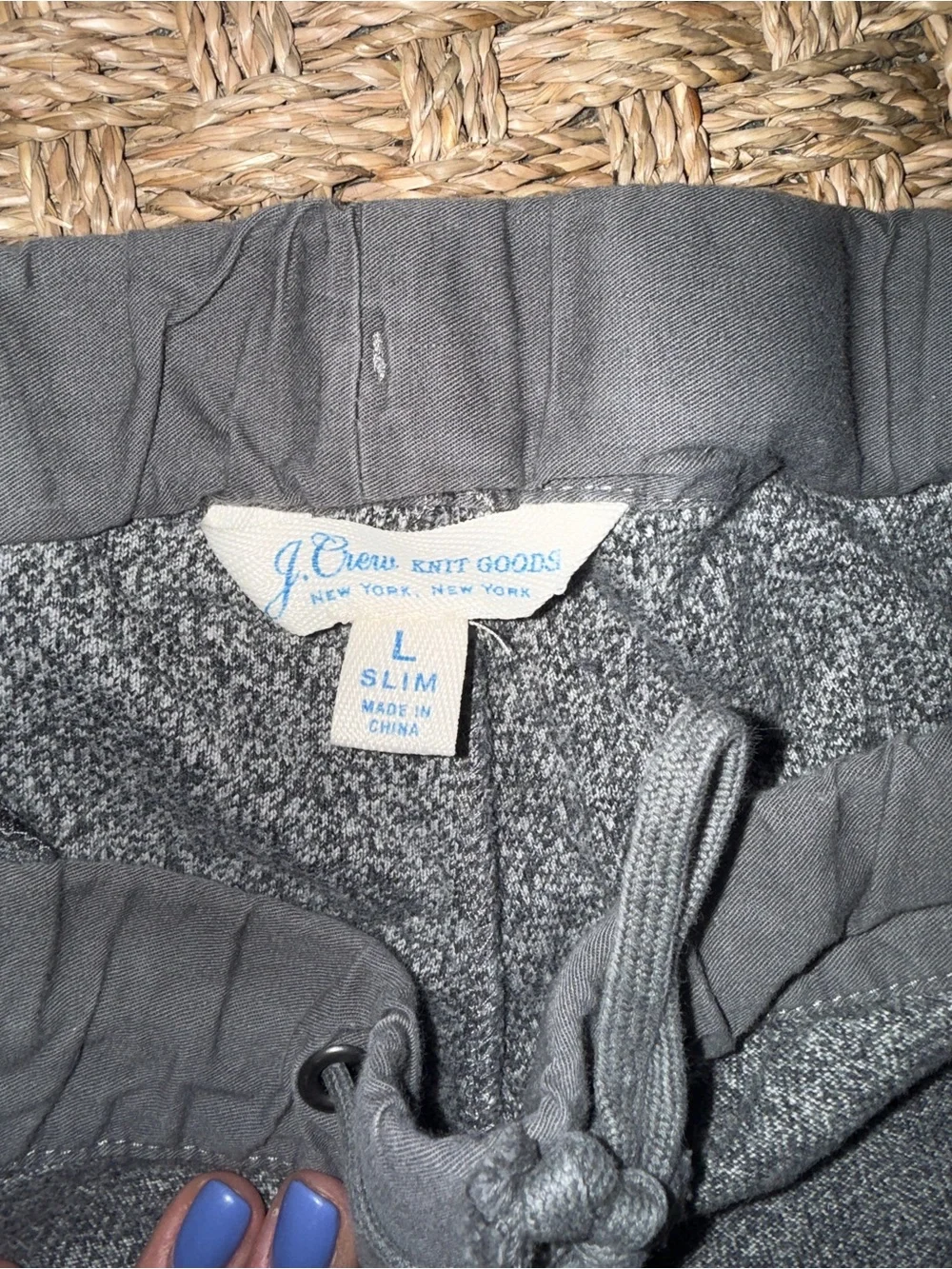 J. Crew Gray Knit Drawstring Joggers